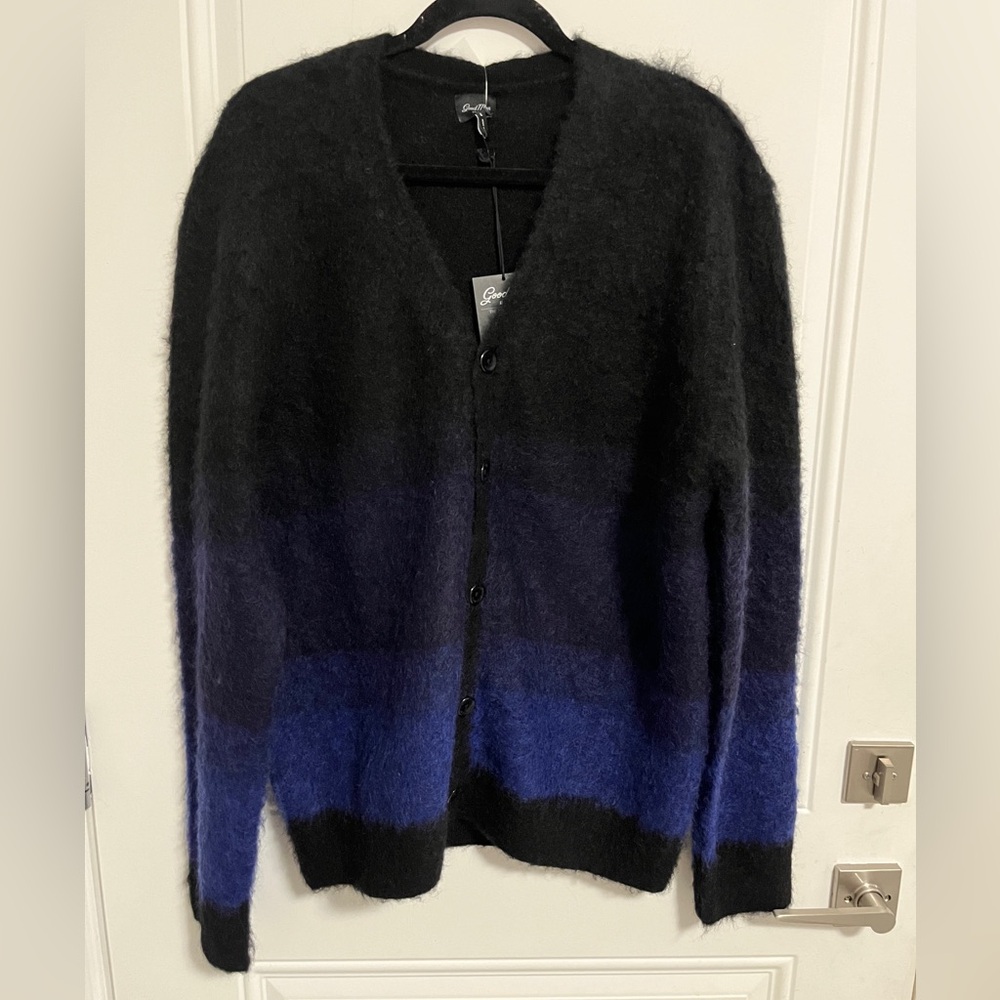 NWT - Good Man Brand Men’s Mohair Wool Blended Cardigan - Size L